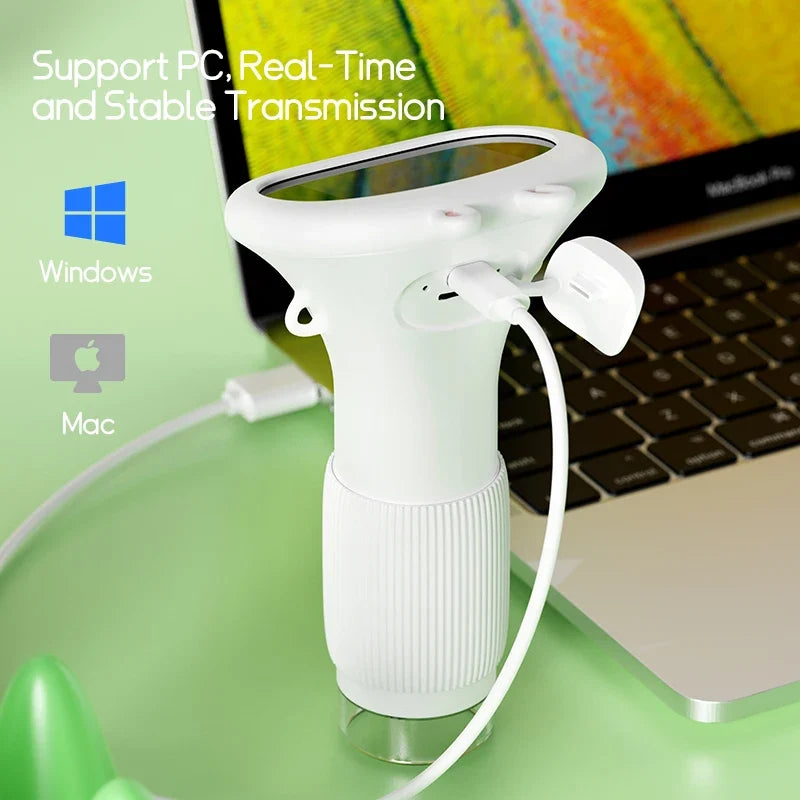 Kids Microscope 1000x Magnifier with LED, 200MP Photo and Video Function