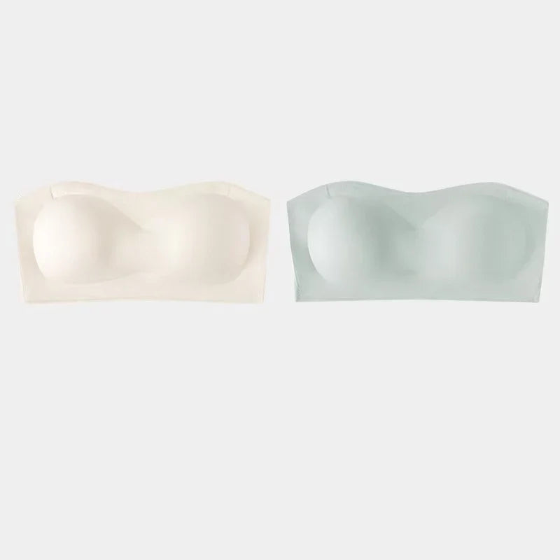 2Pcs/Set Strapless Adhesive Bra Push-Up Non-Slip Small Chest Lightweight Sexy Invisible Lingerie Women Everyday Party Wedding