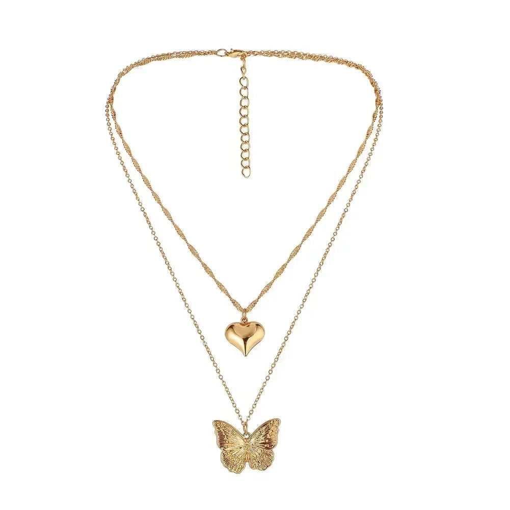 Luxurious Square Pink Zircon Pendant Necklace For Women Fashionable Personalized Daily Accessory Party Jewelry Birthday Gifts