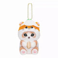 Kawaii Frog & Kitty Plush Keychain