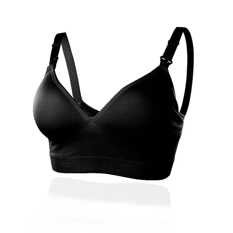 Maternity Nursing Bra for Breastfeeding Women Open-Bust Sleepwear Lactating Bralette Comfortable Underwear for Pregnant Mothers