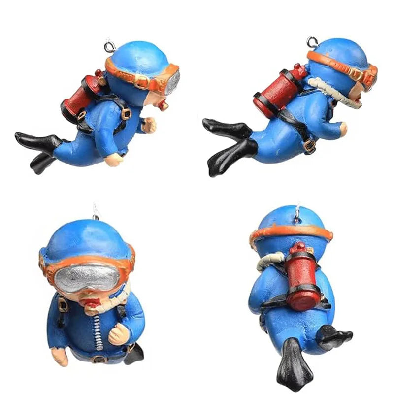 Aquarium Accessories Miniature Diver Ornaments Fish Tank Decoration Aquarium Decor Floating Landscaping Accessories for Aquarium