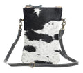 Black and White Cross Body Myra Bag