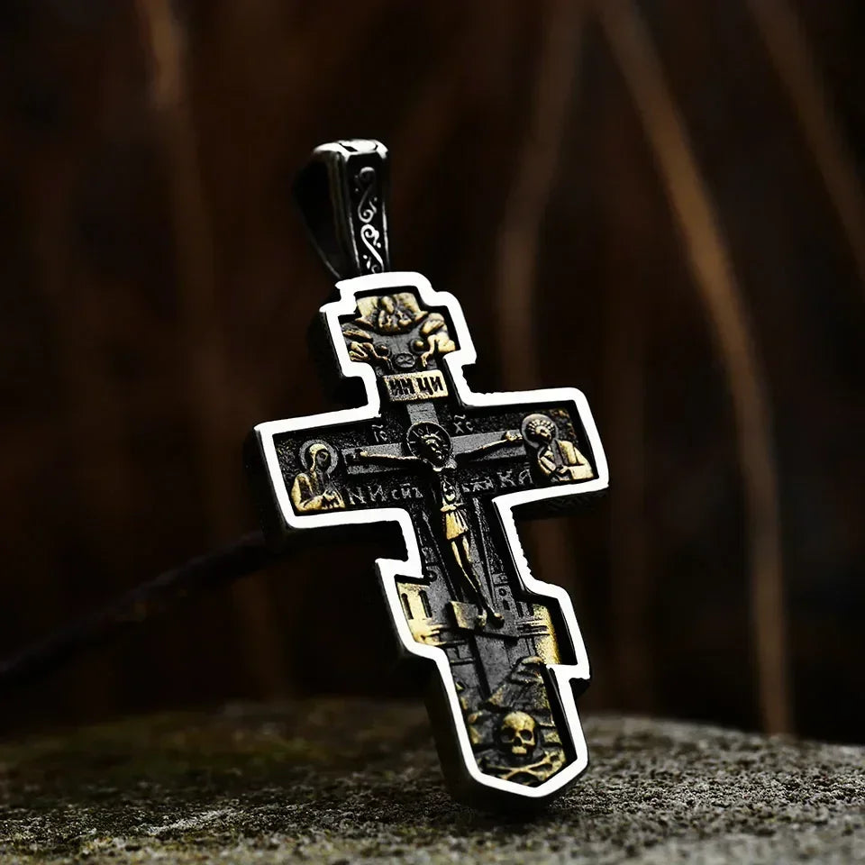 Beier 2022 New Creative Design Jesus Cross Pendant For Men Punk Hip Hop Skull Christian Jewelry Wholesale