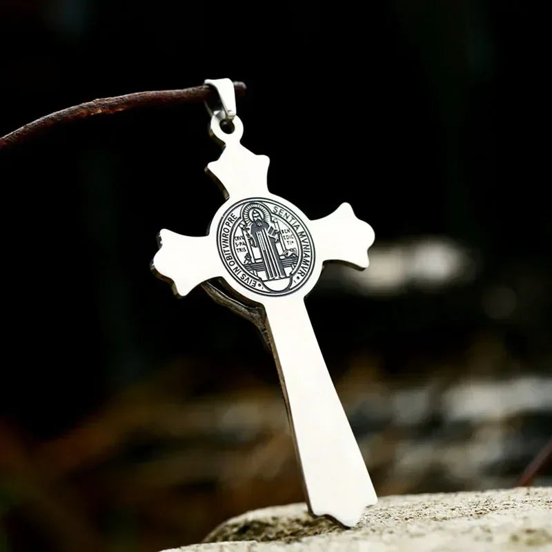 Beier 2022 New Creative Design Jesus Cross Pendant For Men Punk Hip Hop Skull Christian Jewelry Wholesale