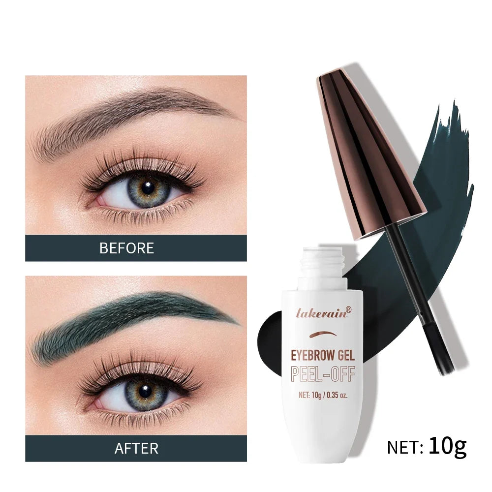 Waterproof Peel Off Eyebrow Gel Tint Semi Permanent Tattoo Brow Tint Transfer-proof, For Fuller & Defined Looking Brows Makeup