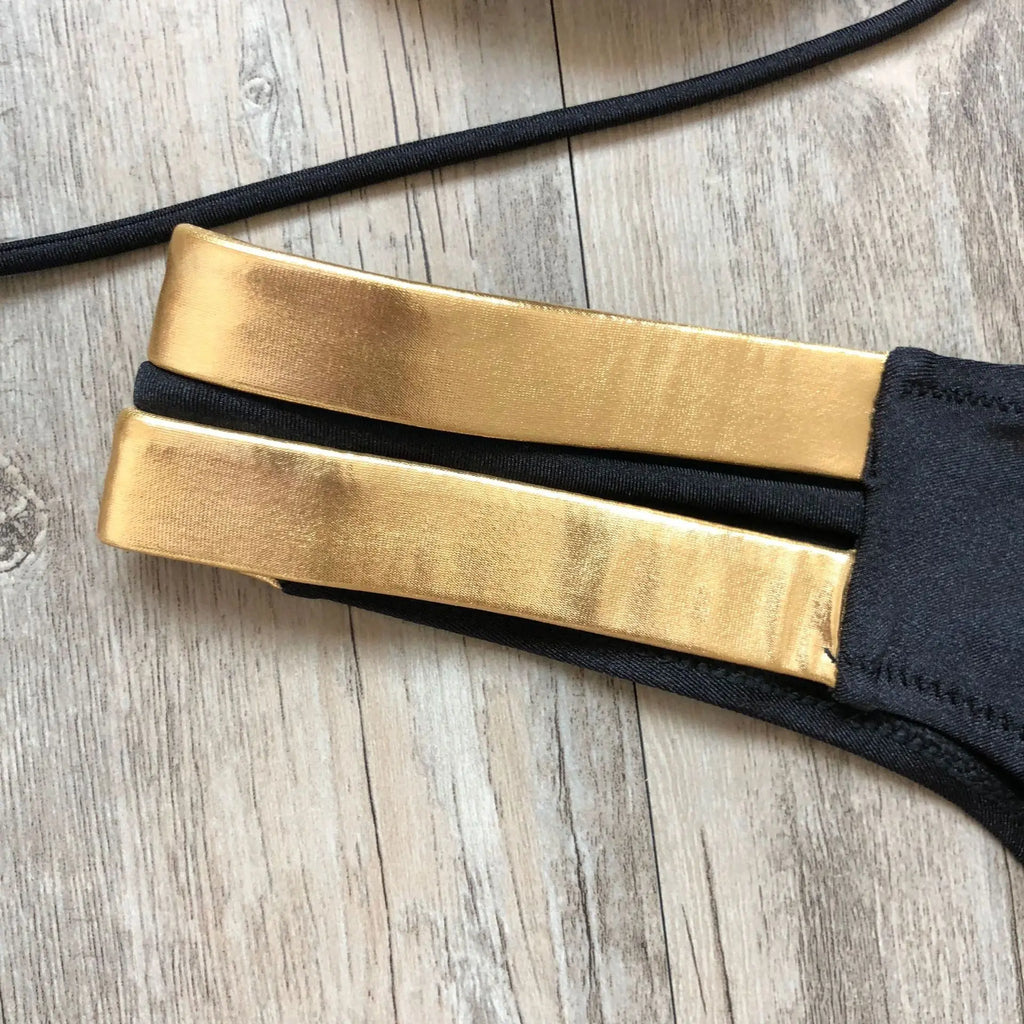 2023 Gold Stamping Women Bikini Set Sexy Padded Women Swimsuit Push Up Bikini Swimwear Summer Beachwear Brazil Bathing Suit