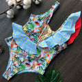 RUOTONGSEPT 2023 Women Swimsuit Strappy Bandege Swimwear Backless Sexy One Piece Ruffled Bikini Bathing Suit Beachwear Monokini