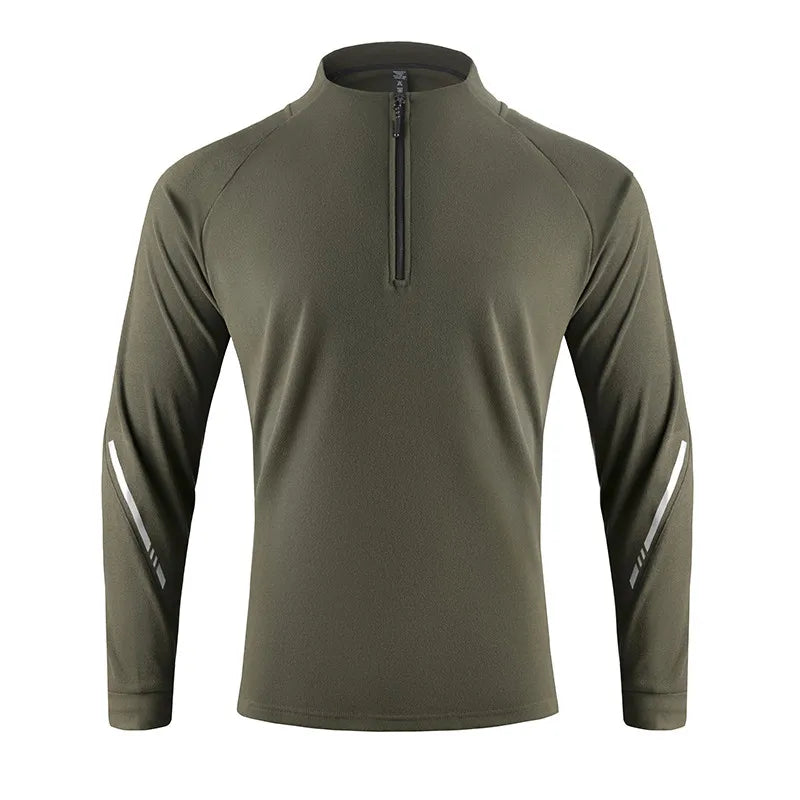 Men's Gym Workout Tee with Reflective Stripes