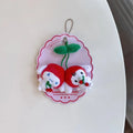 Kawaii Cherry Series Plush Doll Pendant, Kitty Character Puppy Character Kawaii Character Pom Purin Keychain Gift