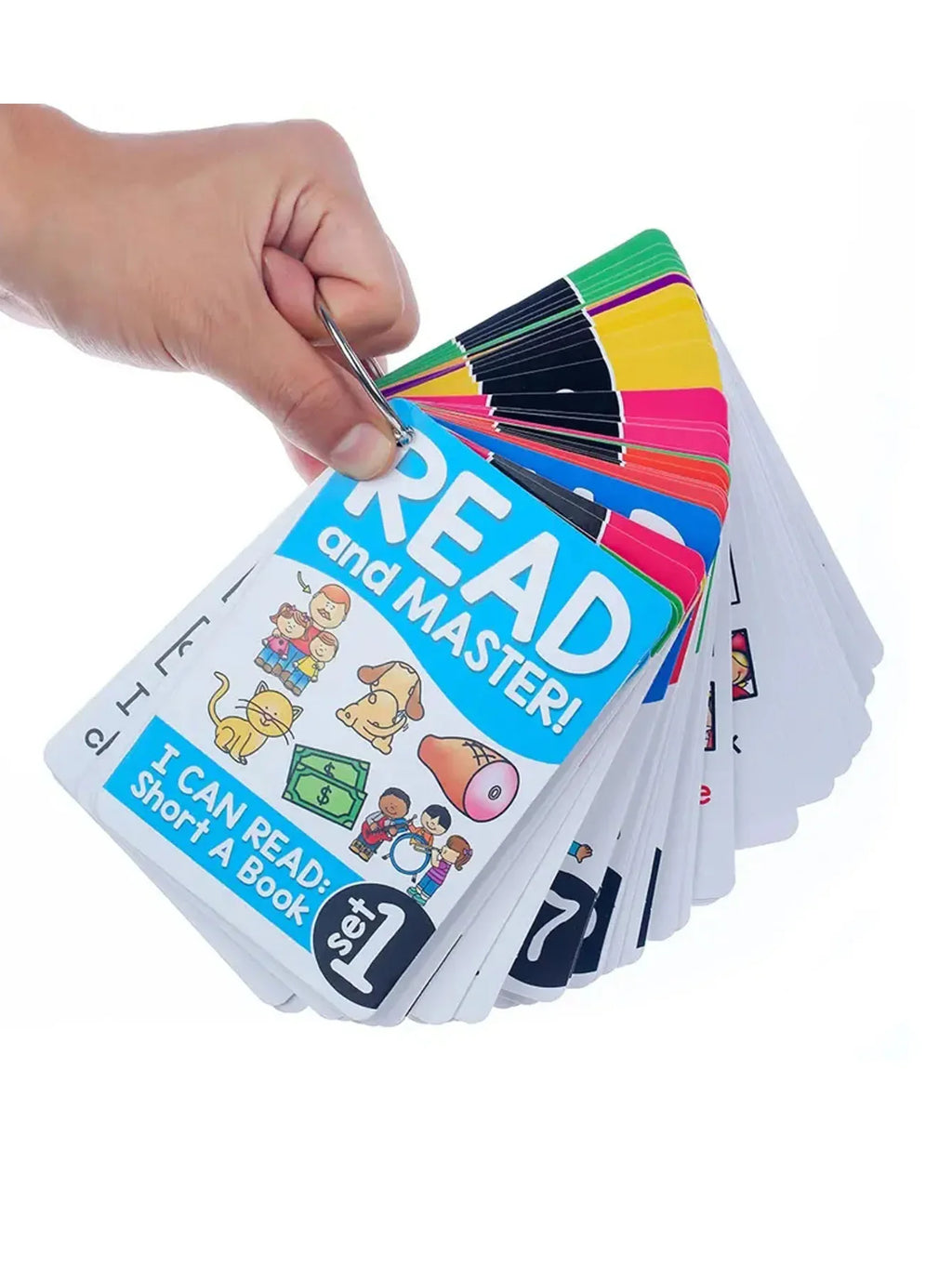 107 I Can Read Phonics Learning Flashcards – English CVC Words Learning Cards for Montessori Cognitive Games