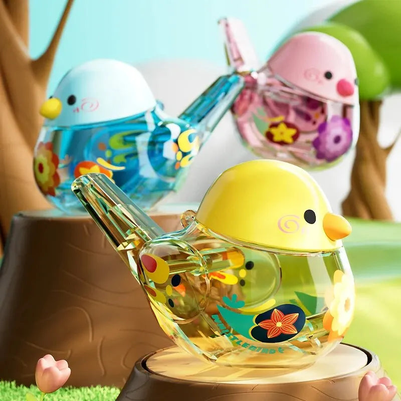 Water Bird Whistle for Infants and Children - Bird's Call Toy, Add Water for Musical Training