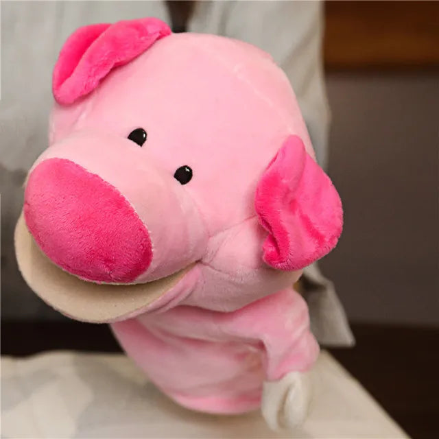 Soft Plush Horse Hand and Finger Puppet, Cartoon Toy for Kids Party Decoration