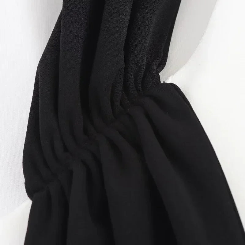 MUJER White Backless Short Dress Woman Halter Elegant Party Dresses for Women off Shoulder Mini Dress Women New in Dresses Woman