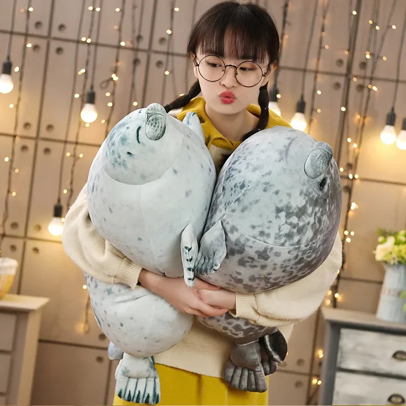 3D Sea Lion Plush Throw Pillow Soft Stuffed Toy