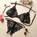 3pcs Sexy Lingerie Women Bra Panty Garters Set See Through Lace Underwear Erotic Lingerie Sets Sexy Women's Bra Porno Costumes