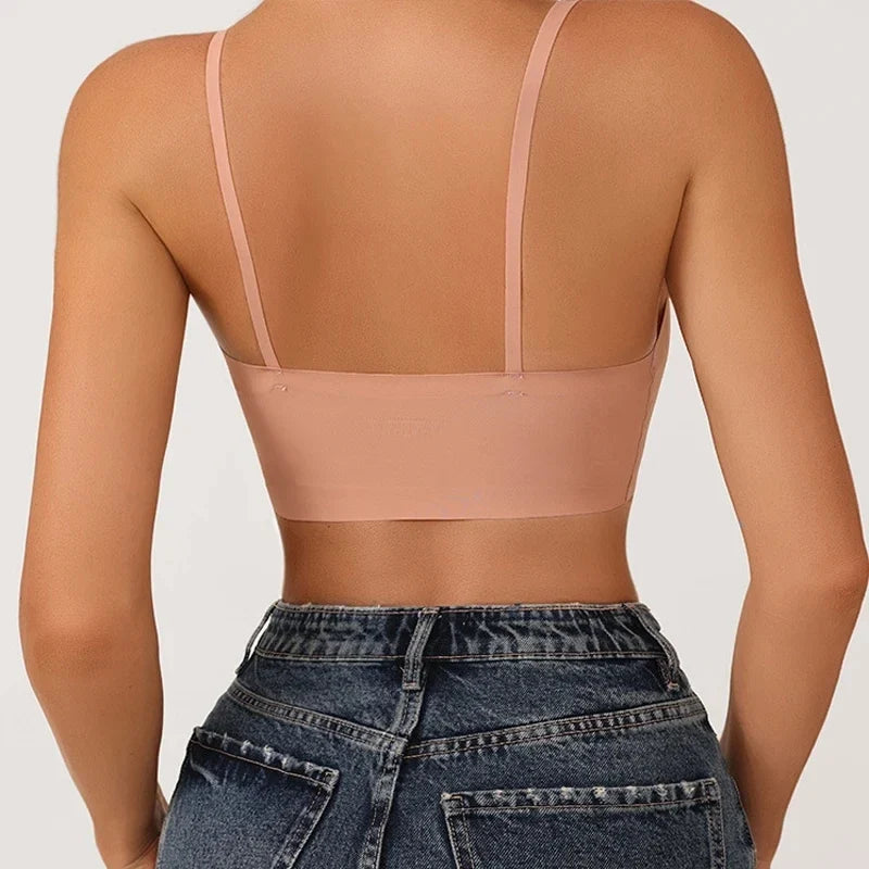 Seamless Bras for Woman Push Up Underwear Sleep Removable Padded Bralette One Piece Brassiere Wireless Comfort Intimate