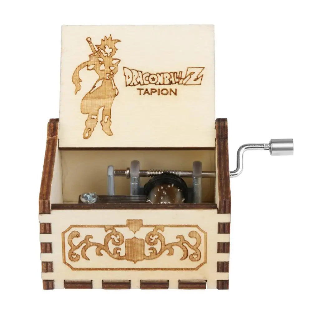 Retro Hand Crank Wooden Music Box Elegant Desktop Musical Box Kids Birthday Festival Gift Vintage Home Craft Ornament