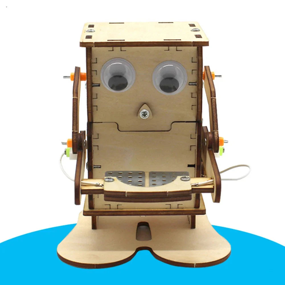 Robot Eating Coin DIY Model - STEM Education Toy Kit for Kids, Science Learning Project