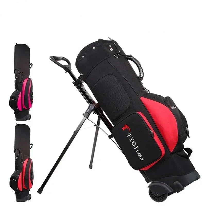 Large Capacity Golf Bag with Wheel and Ball Pack