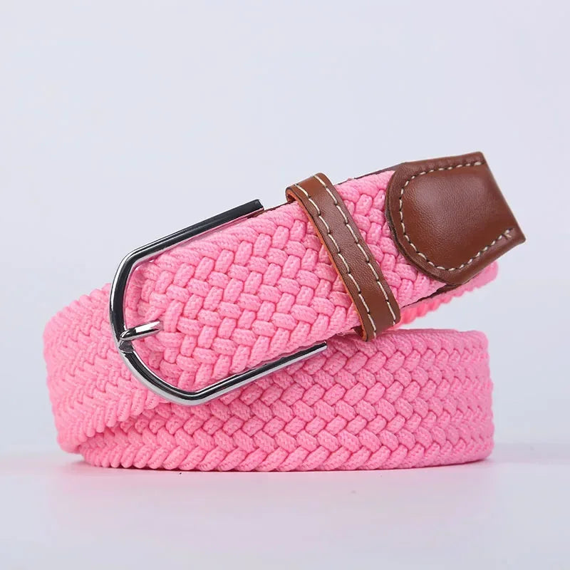Stretch Braided Woven Belt, Unisex, Many Colors