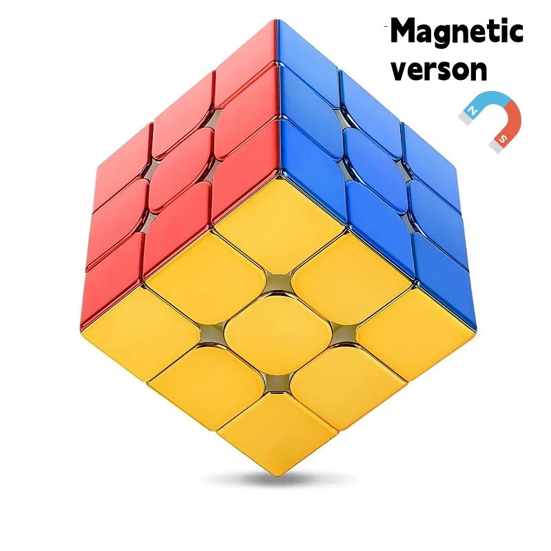 Gold Metallic Magnetic 3x3 Cube