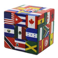 3x3x3 Magic Cube with Multi-Country Flag Elements, Educational Toy for Children, Perfect Gift