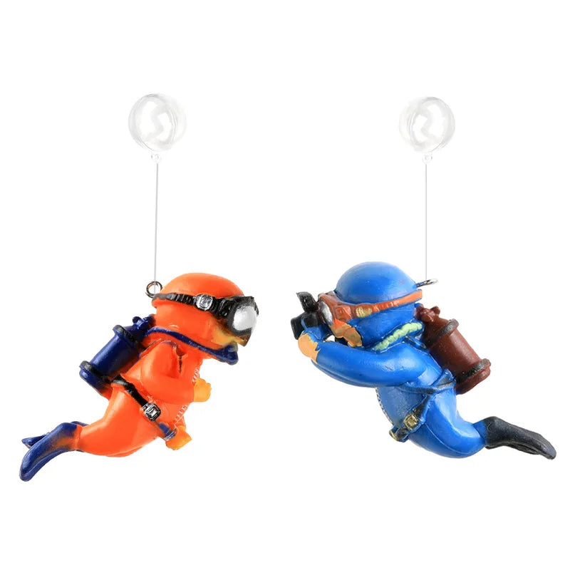 Aquarium Accessories Miniature Diver Ornaments Fish Tank Decoration Aquarium Decor Floating Landscaping Accessories for Aquarium