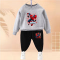 Kids Cartoon Pullover & Sweatpants Set for Spring/Fall