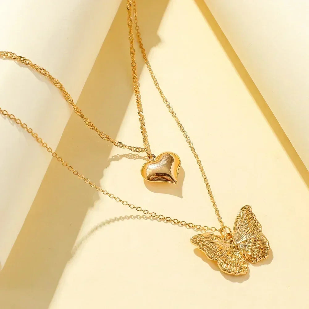 Luxurious Square Pink Zircon Pendant Necklace For Women Fashionable Personalized Daily Accessory Party Jewelry Birthday Gifts