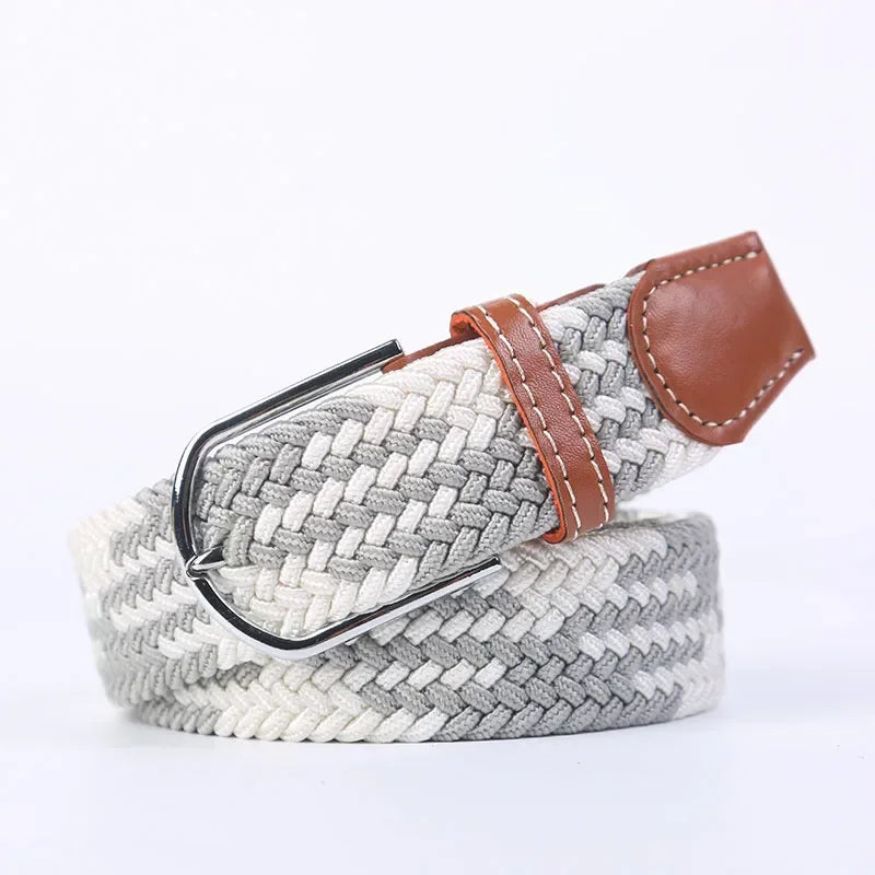 Stretch Braided Woven Belt, Unisex, Many Colors