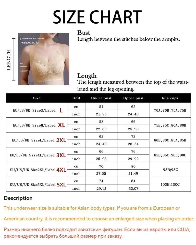L-6L Women Large Bra Push Up Ice Silk Seamless upper Bralette Lace Wireless Summer Bras Plus Size Top Lingerie Underwear 15019
