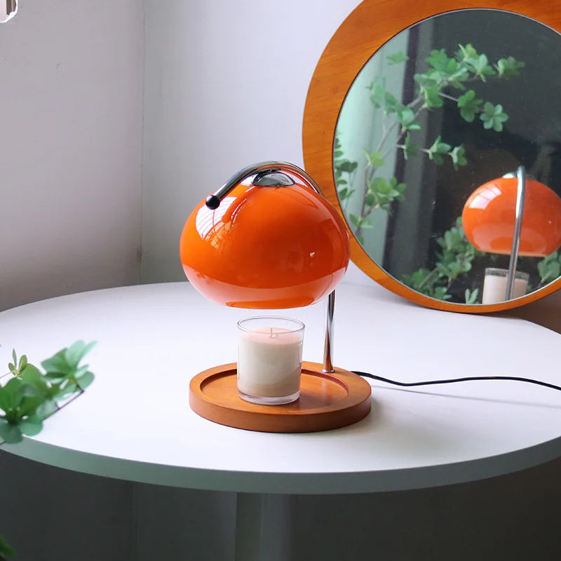 Retro Glass Candle Warmer Lamp with Dimmer