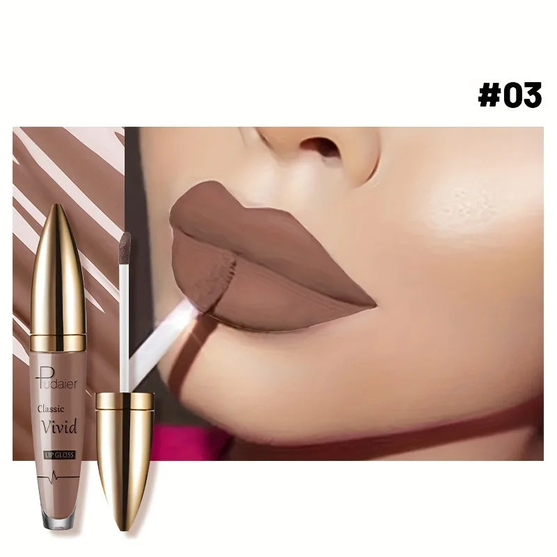 High Pigmented Matte Lip Glaze - Long-Lasting, Smudge Proof, Liquid Lipstick Makeup Valentine's Day Gifts, Women's Day Gift