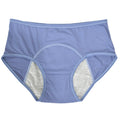 1pc Women's Leak Proof Menstrual Panties – Mid Waist Ice Silk Plus Size Waterproof Period Underwear Sexy Physiological Briefs