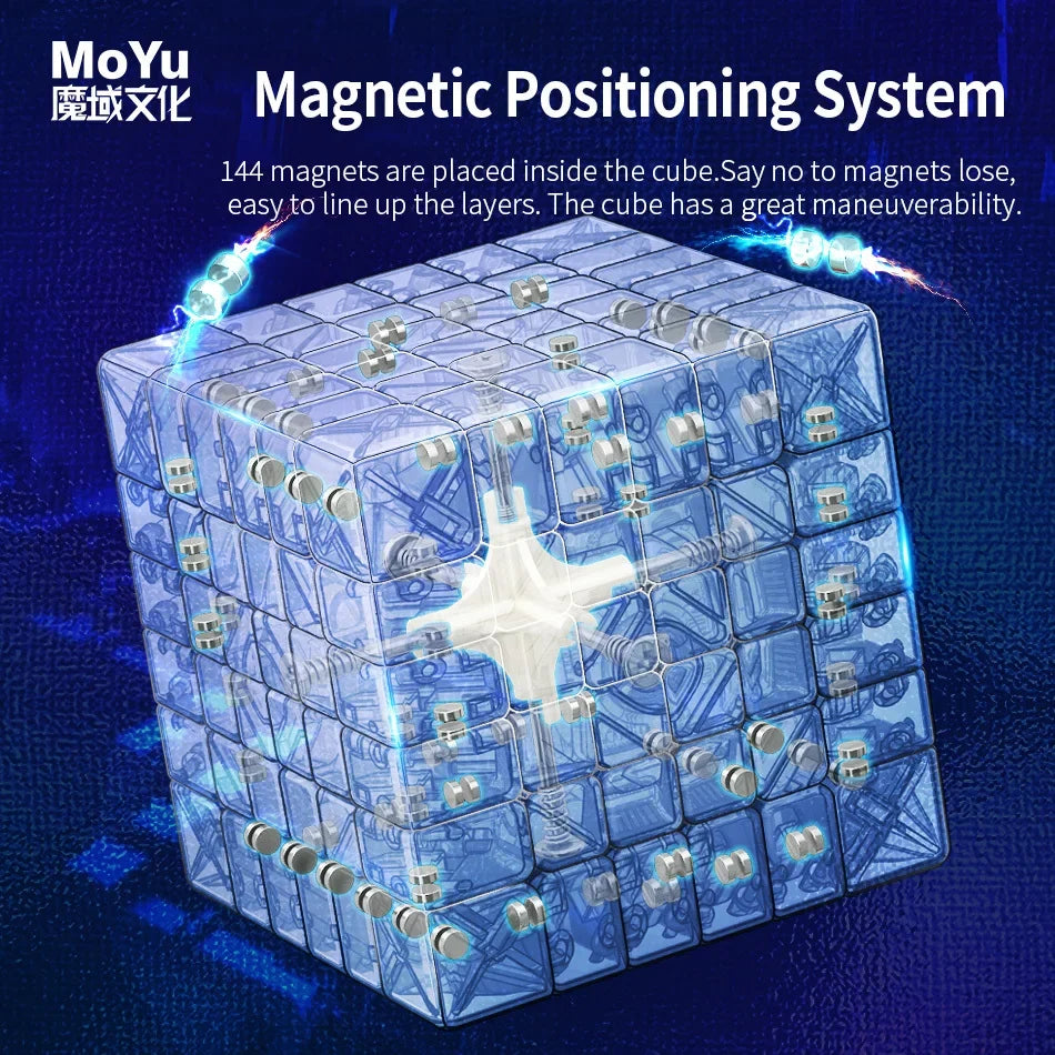 Magnetic 6x6 Speed Cube Stickerless