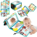 Baby Cloth Book with Distorting Mirror - Soft Cartoon Parent-Child Interactive Early Educational Montessori Toy for Children