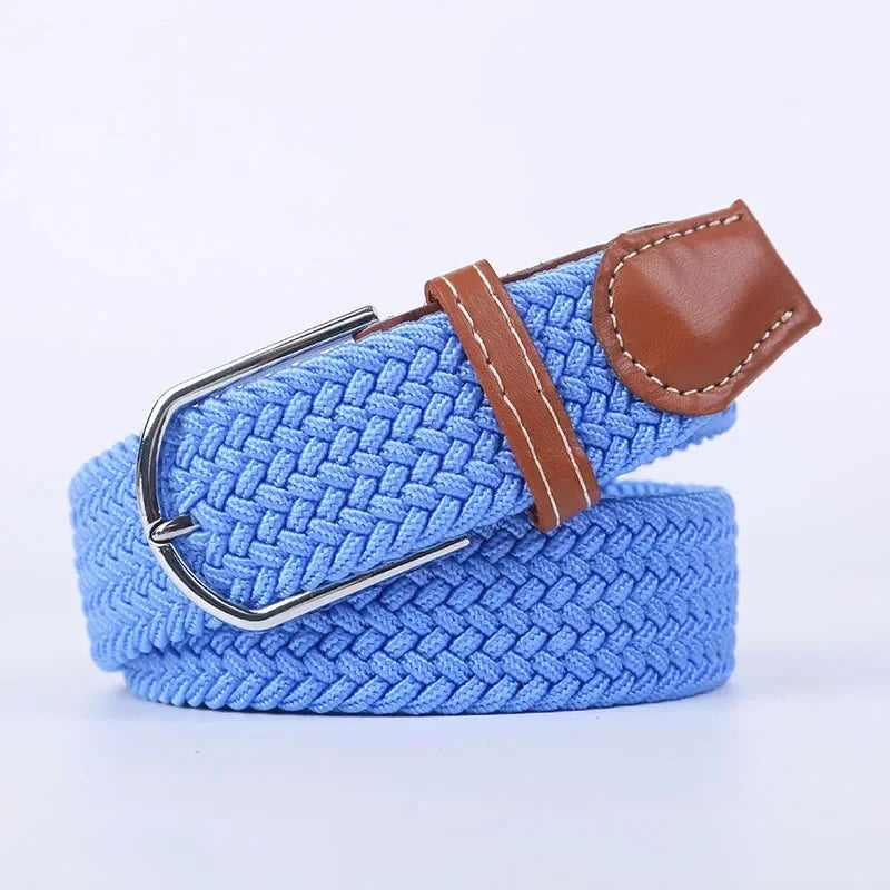 Stretch Braided Woven Belt, Unisex, Many Colors