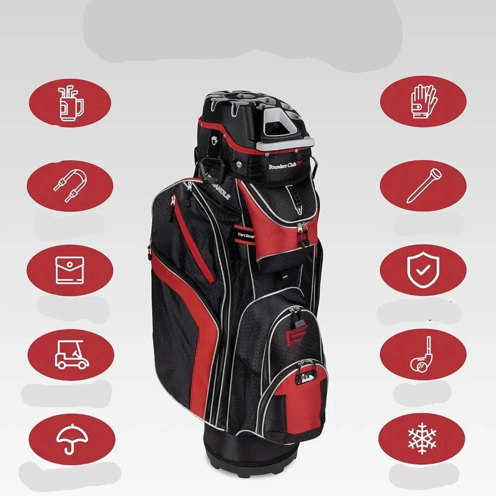 Organized Golfing 14-Way Top Divider Cart Bag