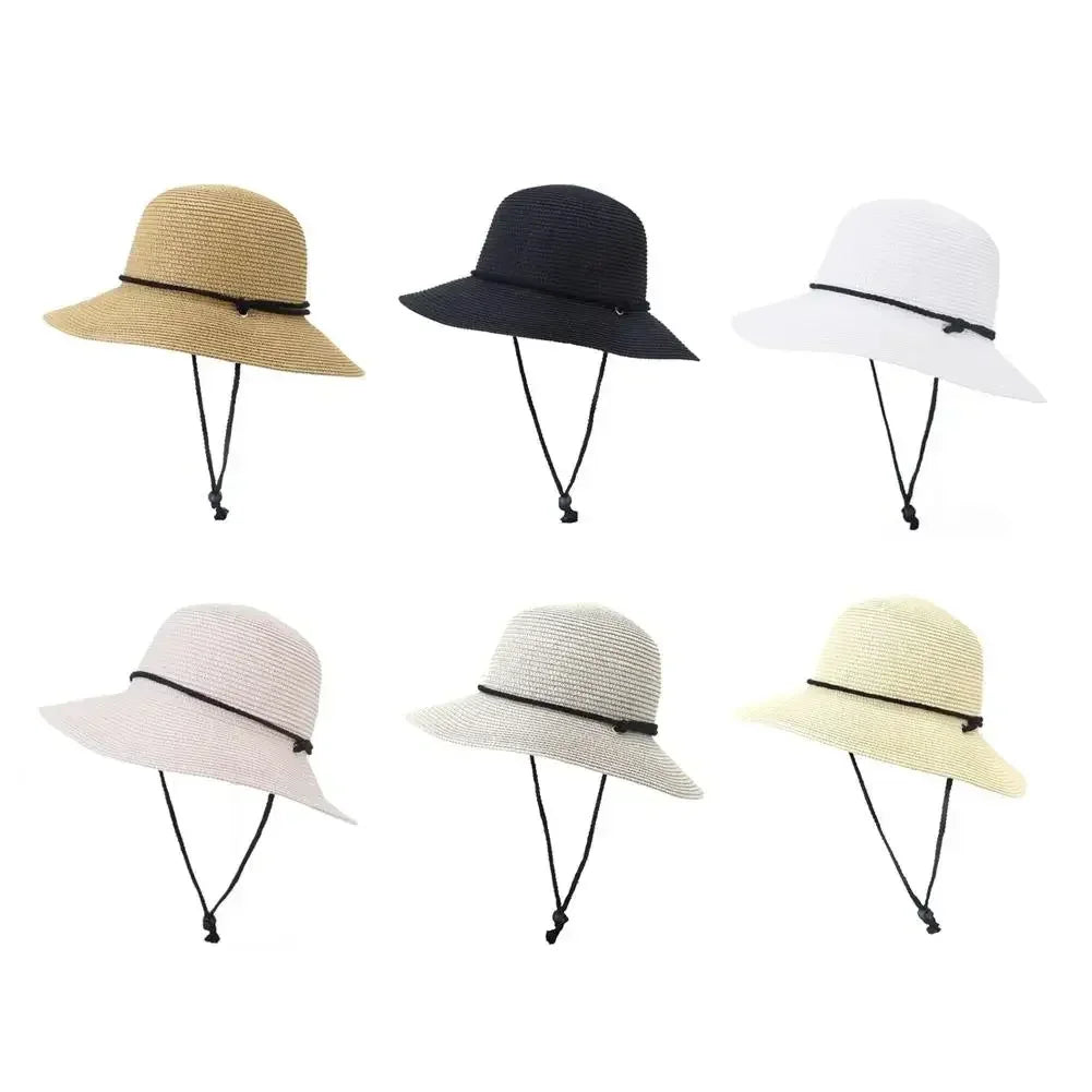 2025 Fashion Korean Version Women's Beach Summer Sun Hat Travel Breathable Beach Sunshade Sun Hat Dome Basin Hat
