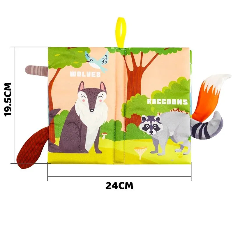 Baby Books Toys - 3PCS Touch and Feel Cloth Crinkle Soft Books for 0-6 Months, Toys for Infant Newborn (0-18 Months)