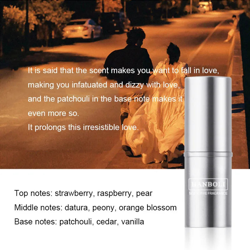 Heart-pounding solid perfume for men and women, light fragrance, long-lasting, natural and fresh perfume, portable perfume