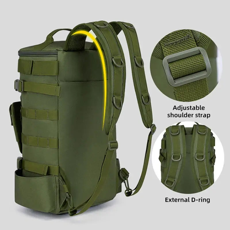 Multifunctional Tactical Backpack for Fishing, Camping & Hiking