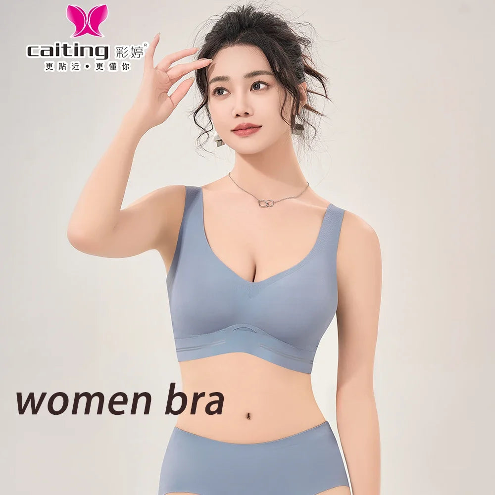 CAITING Seamless Bra Women good quality women underwear  No trace Tops Sexy Wireless Women's Underwear Vest-style push-up bra