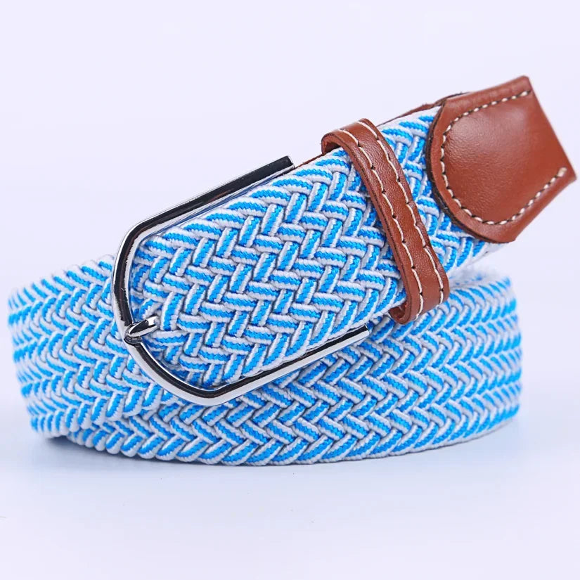 Stretch Braided Woven Belt, Unisex, Many Colors