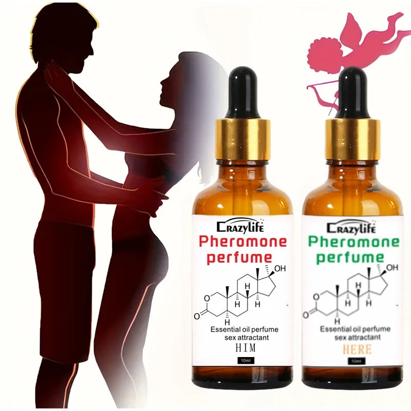 10ml Pheromone Couple Concentrated Perfume Men Women Lasting Passion Light Perfume Attract Opposite Sex Essential Oil Fragrance