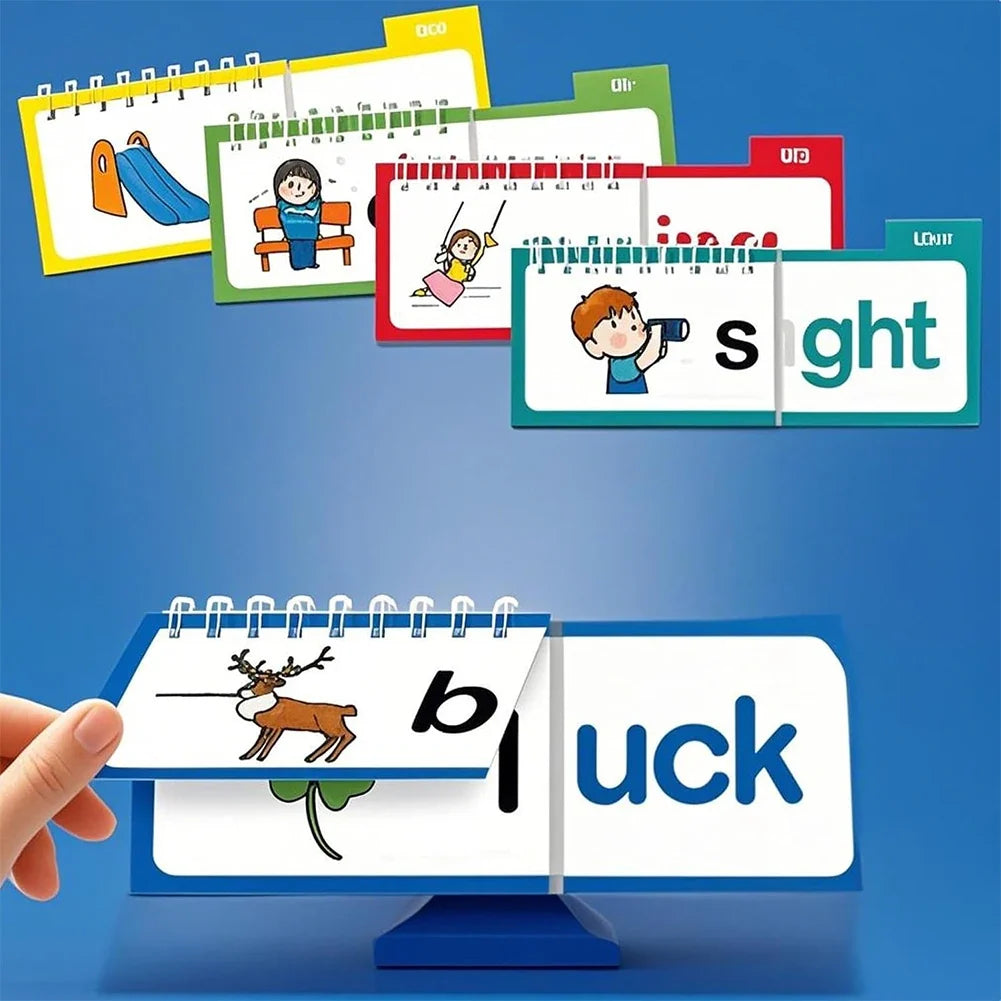 Word Family Build Book – Learn to Read Sight Word and Phonics Flash Cards Flip Activity