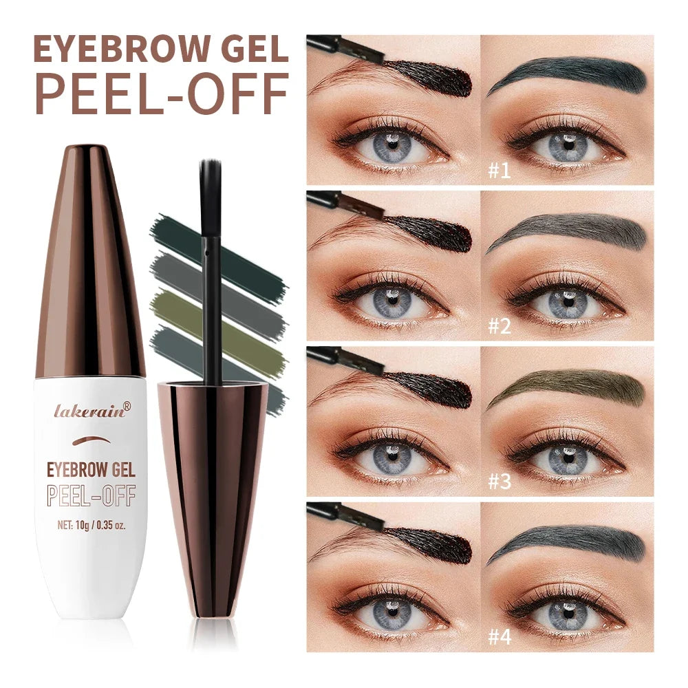 Waterproof Peel Off Eyebrow Gel Tint Semi Permanent Tattoo Brow Tint Transfer-proof, For Fuller & Defined Looking Brows Makeup