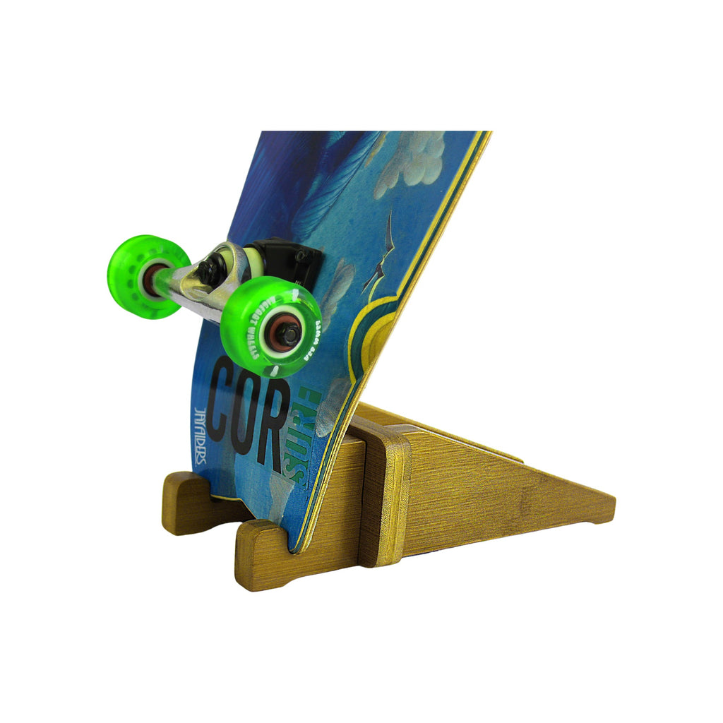 Bamboo Skateboard Floor Stand