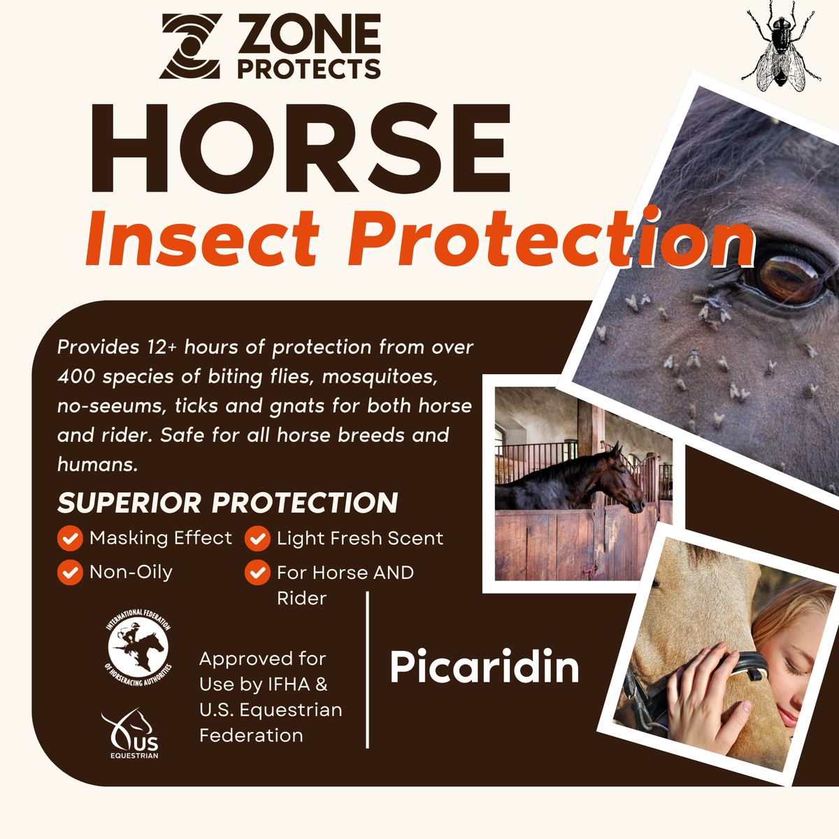 Horse & Rider Fly & Insect Repellent 8oz Refill